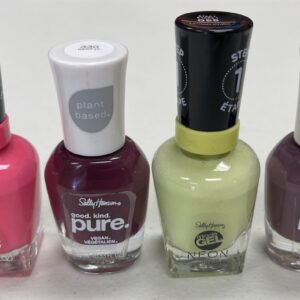 Sally Hansen Miracle Gel & Pure Vegan Nail Polish Pallet: 4 Shades, Brand New, Free Shipping