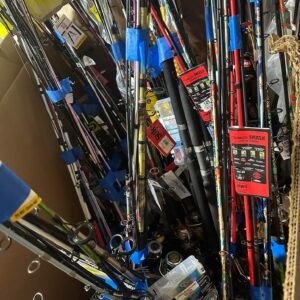 Fishing Tackle Liquidation Pallet: 200-220 Rods, Reels & Accessories