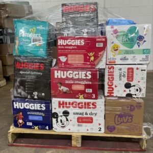 Baby Diapers Wholesale Pallet - 50 Cases (Assorted Name Brands)